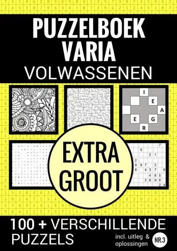 PUZZELEN VOOR VOLWASSENEN - VARIA EXTRA GROOT - NR. 3