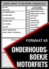 ONDERHOUDSBOEKJE MOTORFIETS - UNIVERSEEL REPARATIE BOEK