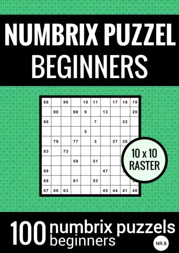 NUMBRIX PUZZEL MAKKELIJK VOOR BEGINNERS - PUZZELBOEK MET 100