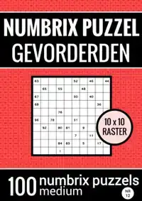 NUMBRIX PUZZEL MEDIUM VOOR GEVORDERDEN - PUZZELBOEK MET 100