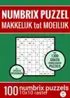 KERSTCADEAU: PUZZELBOEK MET 100 NUMBRIX PUZZELS - MAKKELIJK