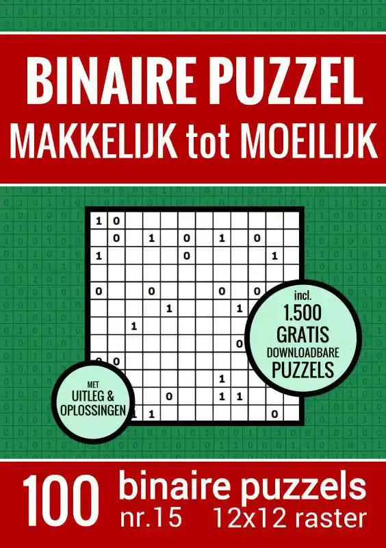 KERST CADEAU - BINAIRE PUZZEL - MAKKELIJK TOT MOEILIJK - PUZ