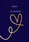 MIJN PLANNER HART BLAUW/GOUD.