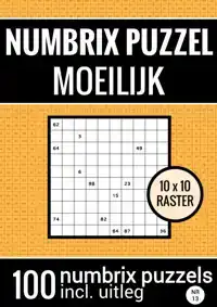 PUZZELBOEK MET 100 NUMBRIX PUZZELS VOOR VER GEVORDERDEN - NR