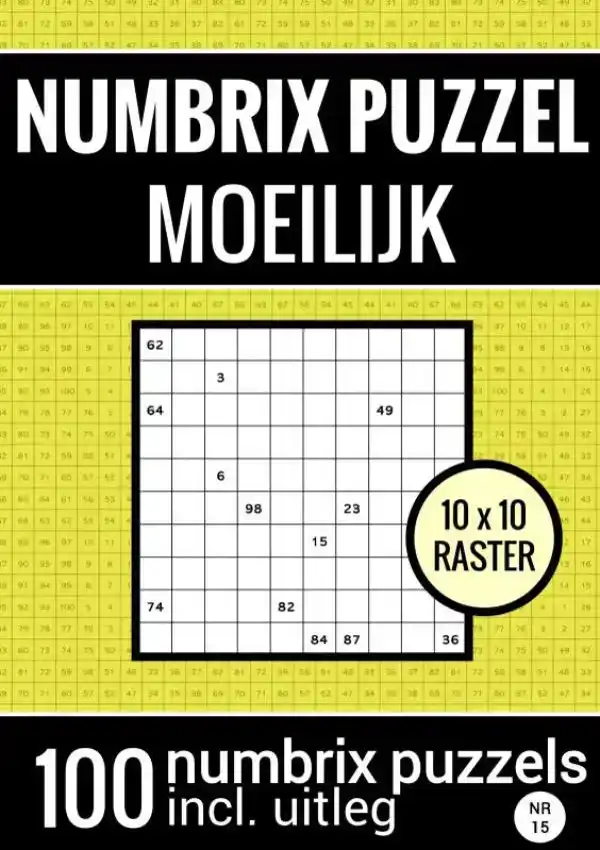 NUMBRIX PUZZEL MOEILIJK VOOR VER GEVORDERDEN - PUZZELBOEK ME
