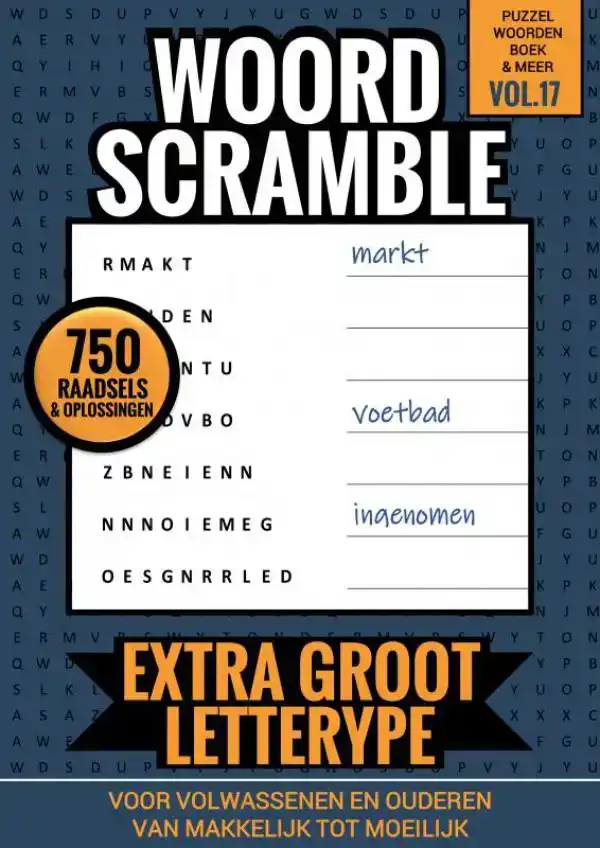 PUZZELWOORDENBOEK & MEER VOL. 17 - WOORD SCRAMBLE VOOR VOLWA