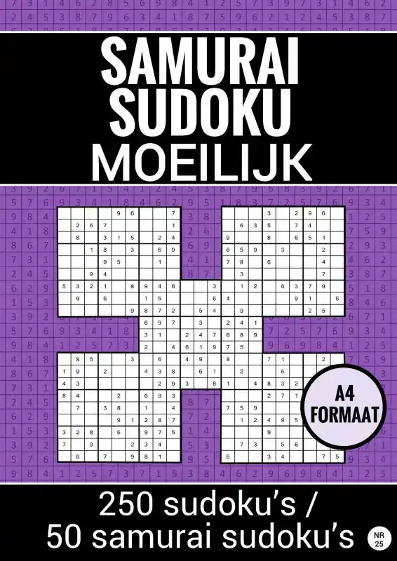 SAMURAI SUDOKU - MOEILIJK - NR. 25