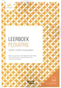 LEERBOEK PEDIATRIE VOOR VERPLEEGKUNDIGEN