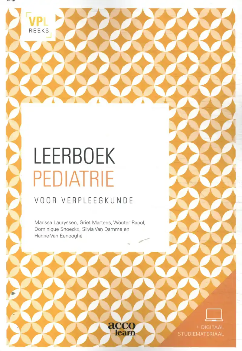 LEERBOEK PEDIATRIE VOOR VERPLEEGKUNDIGEN