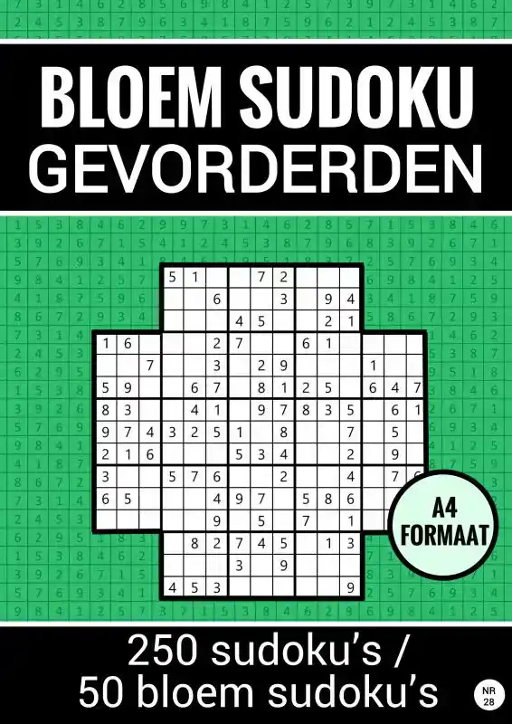 BLOEM SUDOKU GEVORDERDEN - 250 SUDOKU'S / 50 BLOEM SUDOKU'S