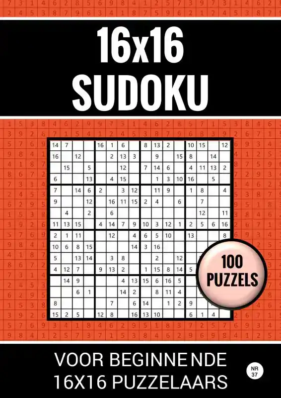 16X16 SUDOKU - 100 PUZZELS VOOR BEGINNENDE 16X16 PUZZELAARS