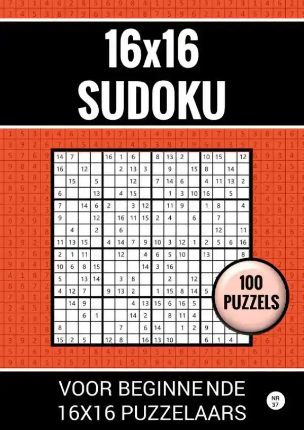 16X16 SUDOKU - 100 PUZZELS VOOR BEGINNENDE 16X16 PUZZELAARS