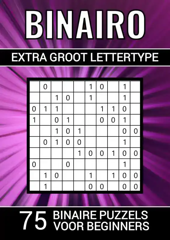 BINAIRO EXTRA GROOT LETTERTYPE - 75 BINAIRE PUZZELS VOOR BEG