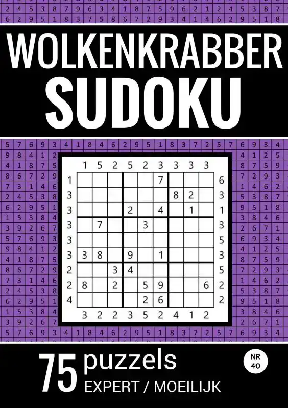 WOLKENKRABBER SUDOKU - NR. 42 - 75 PUZZELS - EXPERT / MOEILI