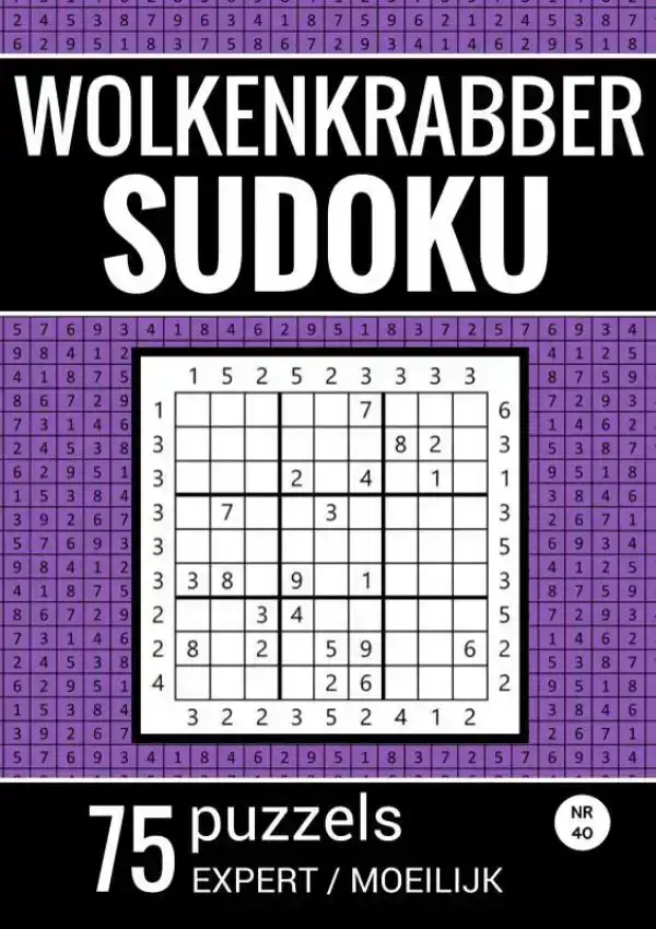 WOLKENKRABBER SUDOKU - NR. 42 - 75 PUZZELS - EXPERT / MOEILI