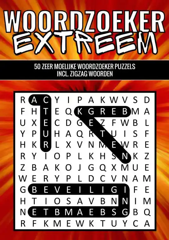 WOORDZOEKER EXTREEM - 50 ZEER MOEILIJKE WOORDZOEKER PUZZELS
