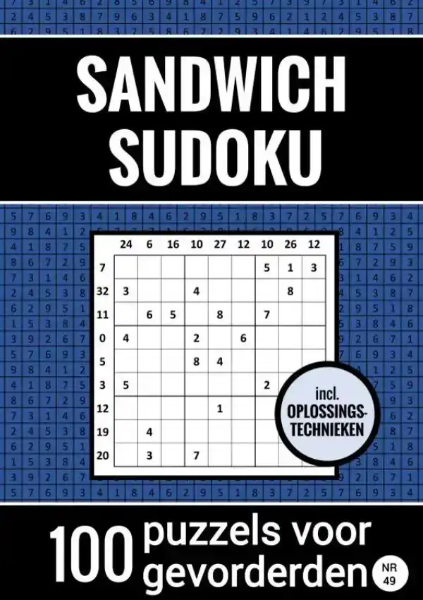 SANDWICH SUDOKU - 100 PUZZELS VOOR GEVORDERDEN - INCL. OPLOS