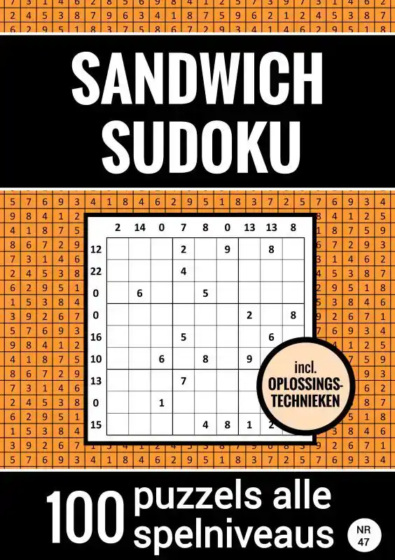 SANDWICH SUDOKU - 100 PUZZELS MAKKELIJK TOT MOEILIJK - INCLU