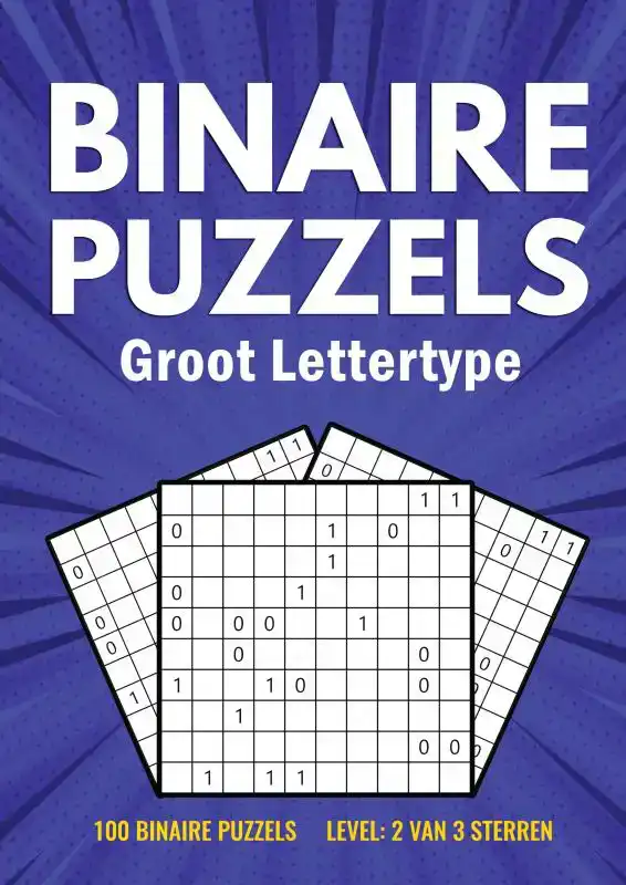 BINAIRO GROOT LETTERTYPE - 100 BINAIRE PUZZELS - LEVEL: 2 VA