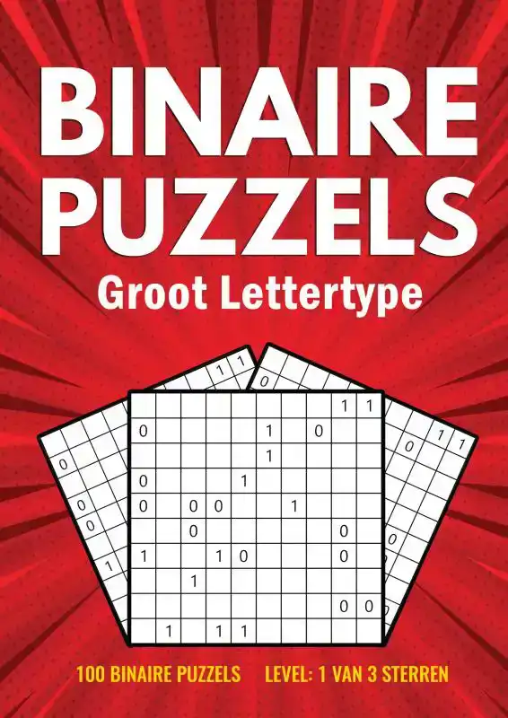 BINAIRO GROOT LETTERTYPE - 100 BINAIRE PUZZELS - LEVEL: 1 VA