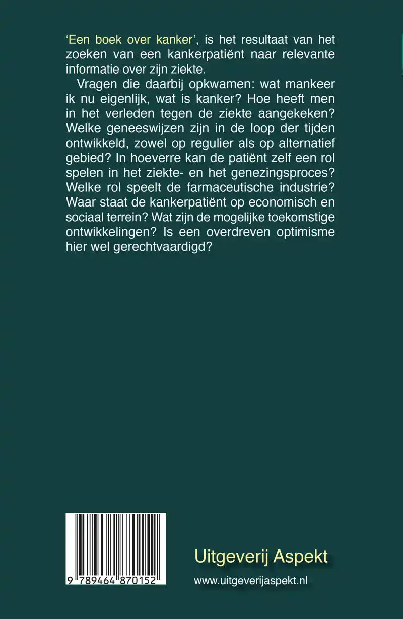 EEN BOEK OVER KANKER