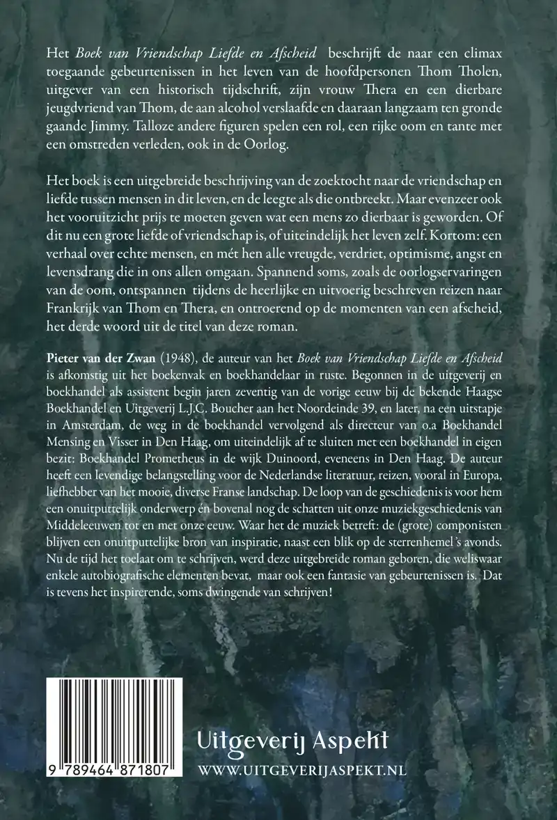 BOEK VAN VRIENDSCHAP, LIEFDE & AFSCHEID