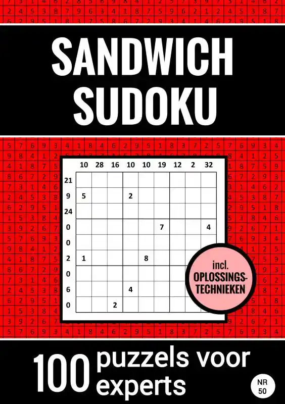SANDWICH SUDOKU - 100 PUZZELS VOOR EXPERTS - INCLUSIEF OPLOS