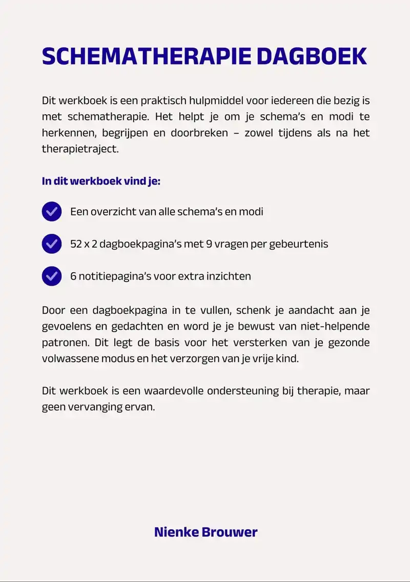 SCHEMATHERAPIE DAGBOEK