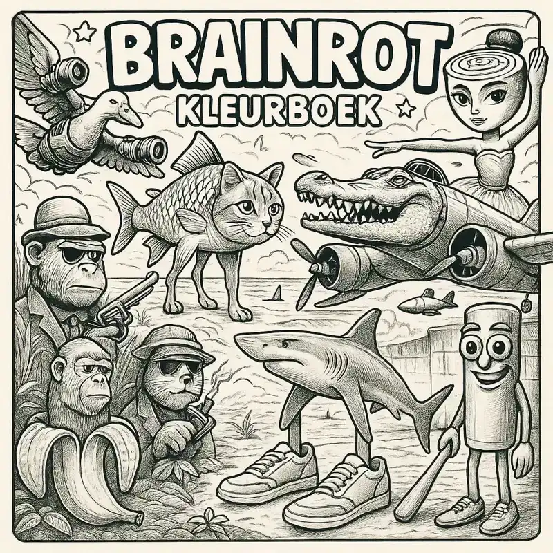 BRAINROT KLEURBOEK
