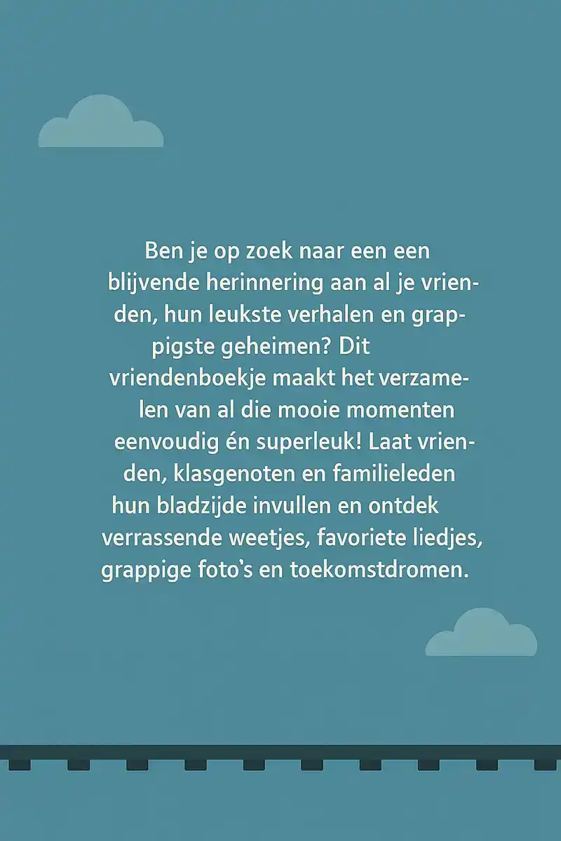 TREINEN VRIENDENBOEKJE