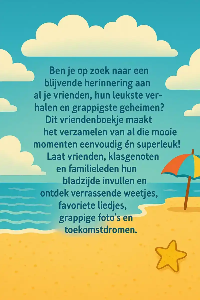 STRAND VRIENDENBOEKJE