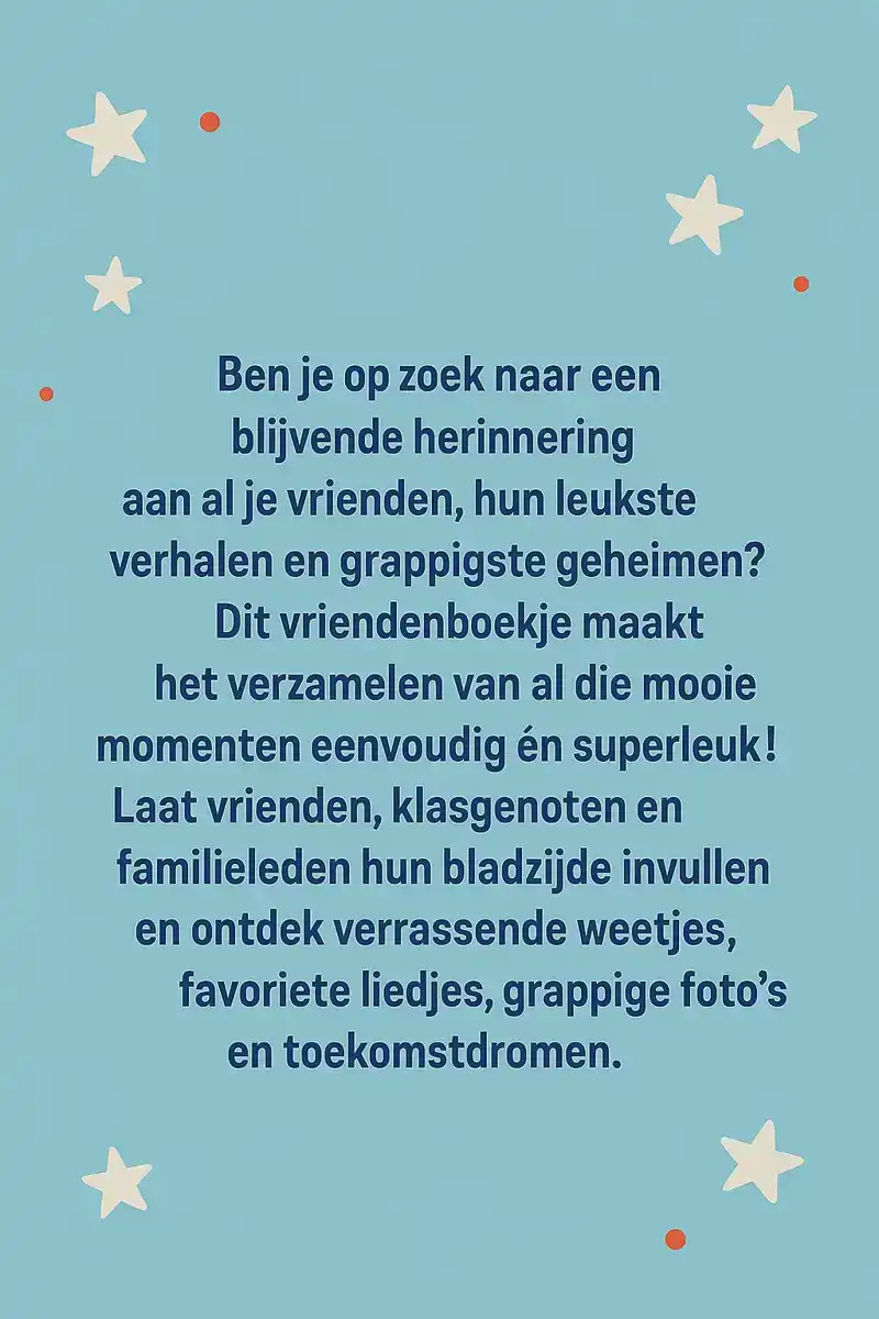REGENBOOG VRIENDENBOEKJE