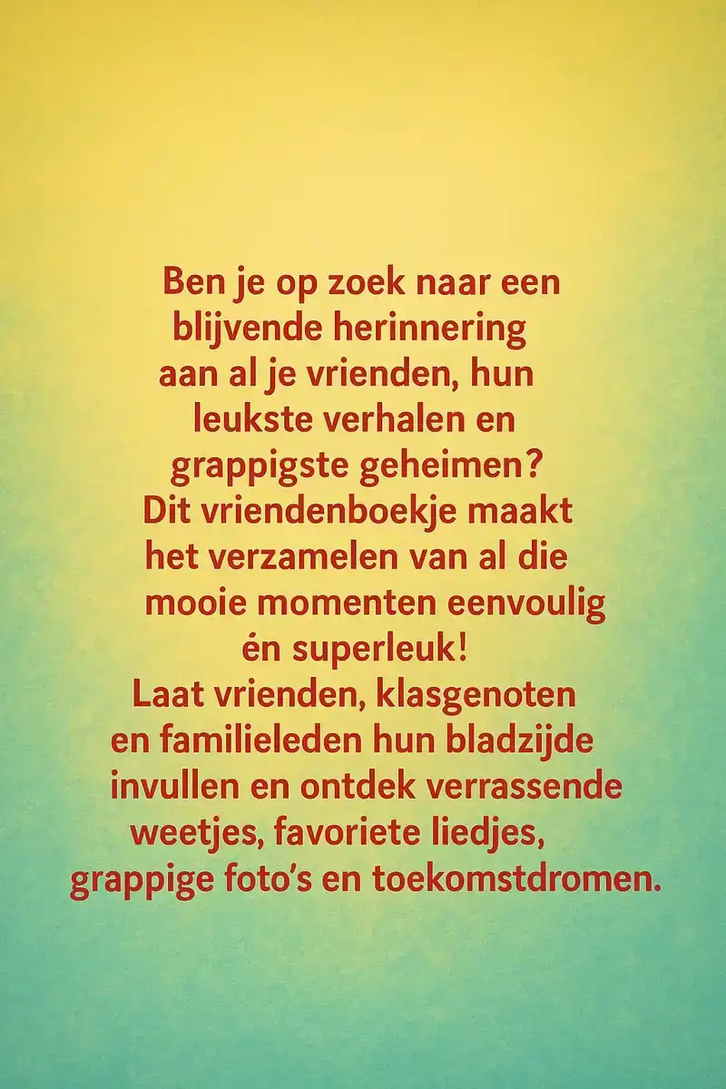 MONSTER VRIENDENBOEKJE