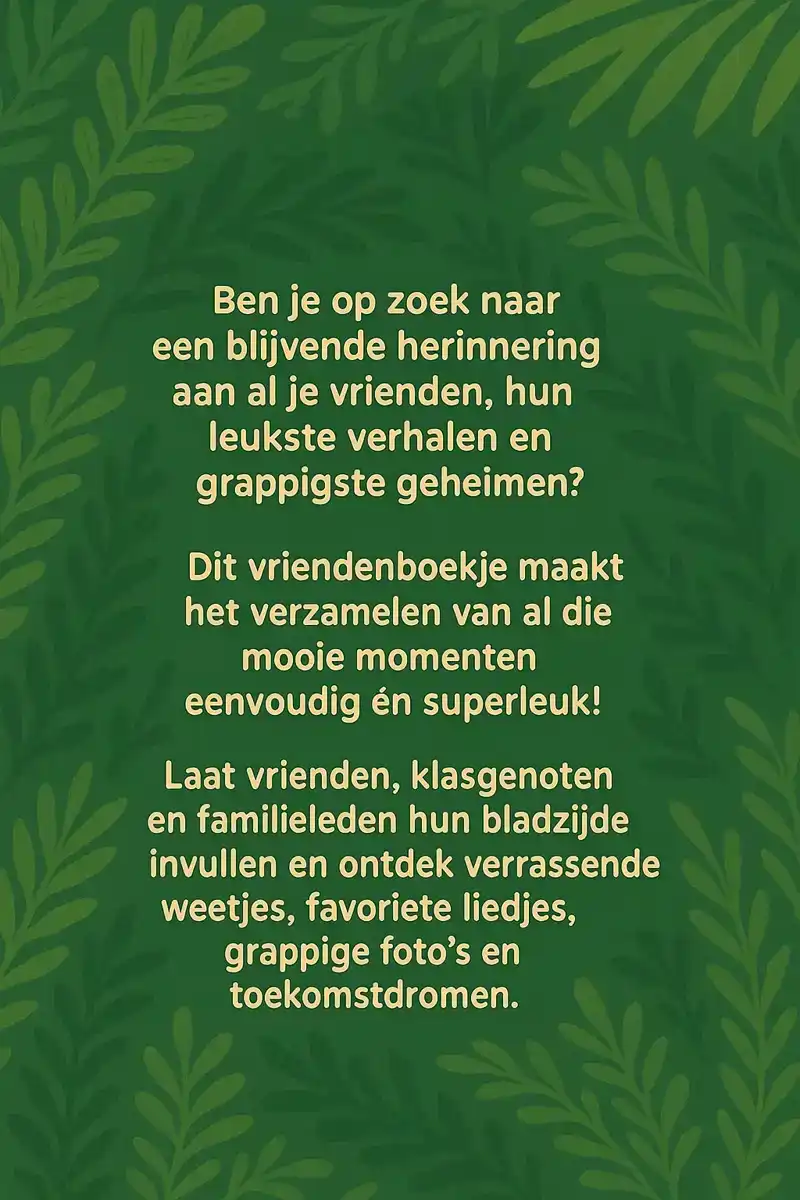APEN VRIENDENBOEKJE