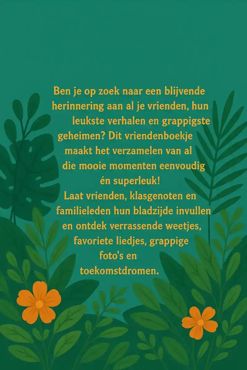 TIJGER VRIENDENBOEKJE