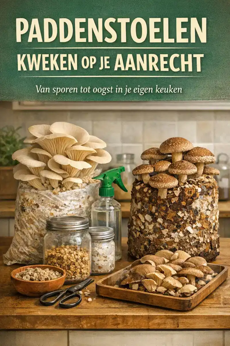 PADDENSTOELEN KWEKEN OP JE AANRECHT