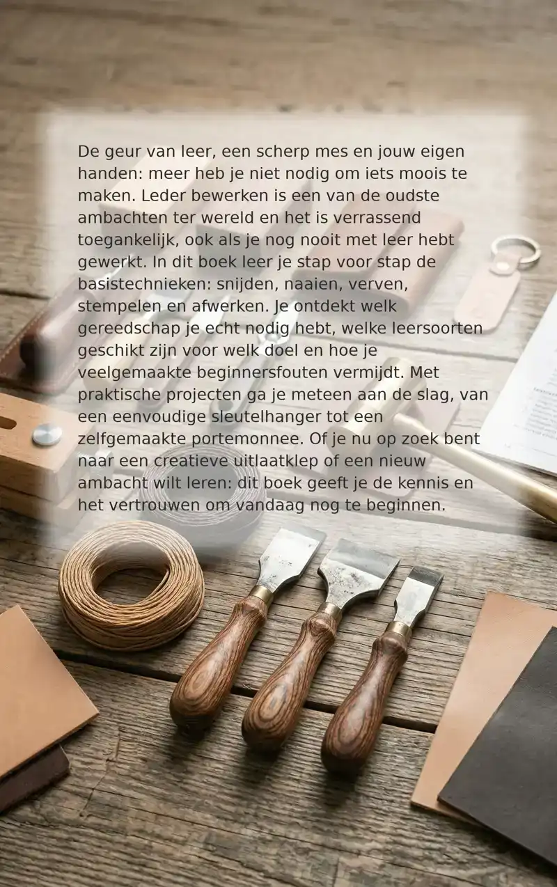 LEDER BEWERKEN VOOR BEGINNERS
