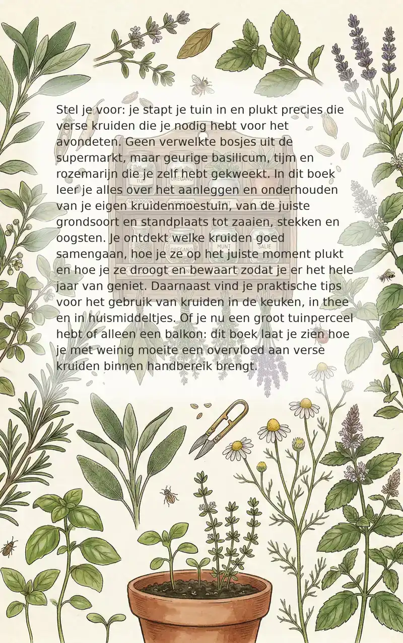 KRUIDENMOESTUIN: KWEKEN, DROGEN EN GEBRUIKEN