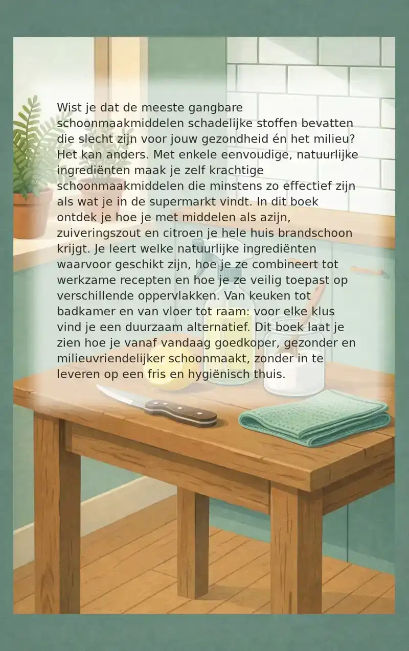 DUURZAAM SCHOONMAKEN THUIS