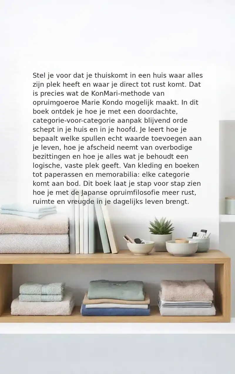 OPRUIMEN MET DE JAPANSE METHODE