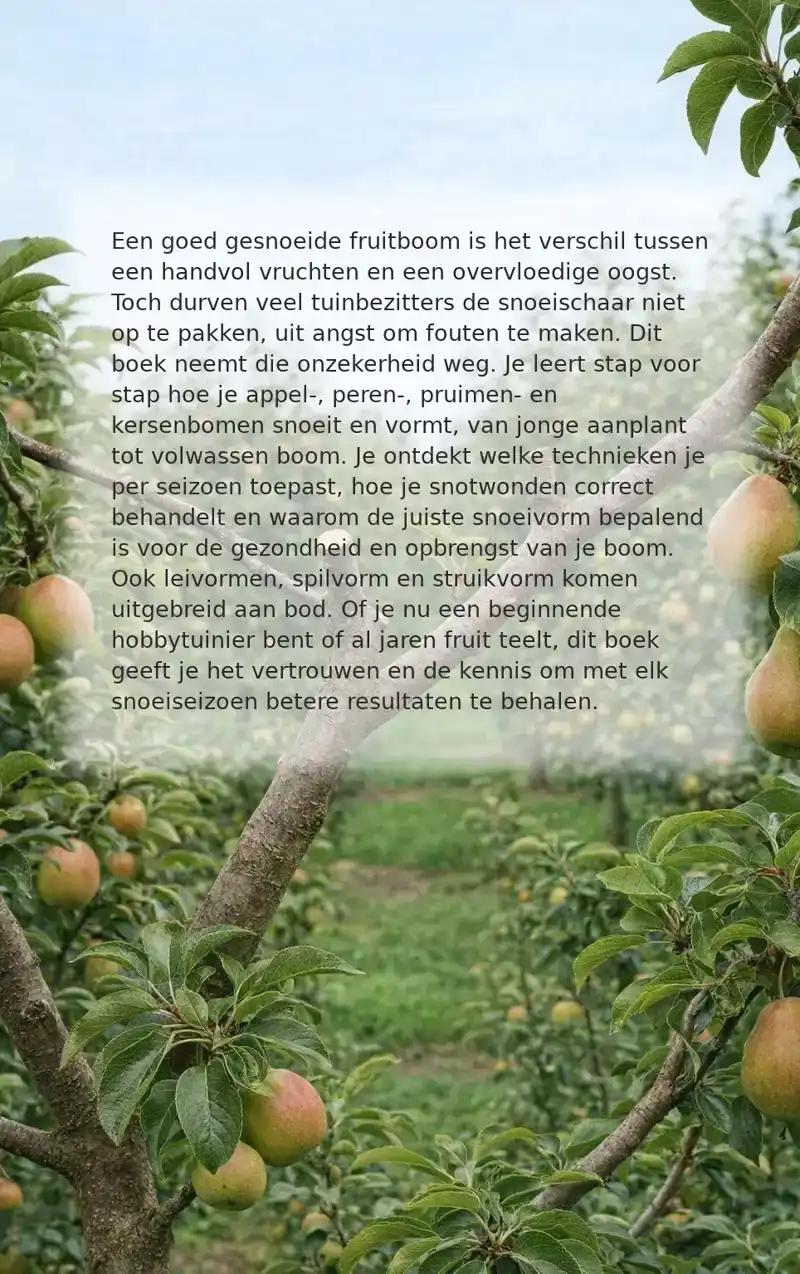FRUITBOMEN SNOEIEN EN VORMEN