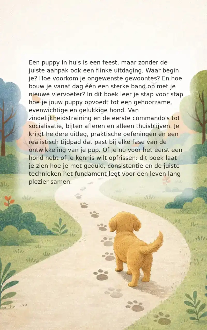 JE PUPPY OPVOEDEN STAP VOOR STAP
