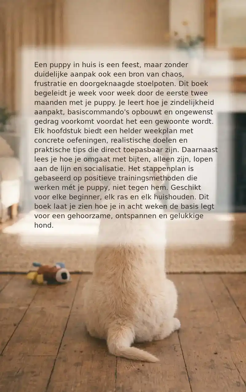 PUPPYTRAINING IN 8 WEKEN