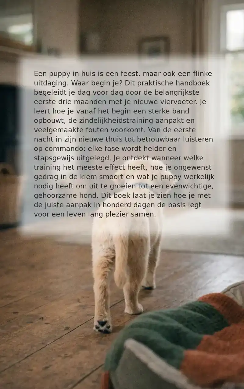 DE EERSTE 100 DAGEN MET JE PUPPY