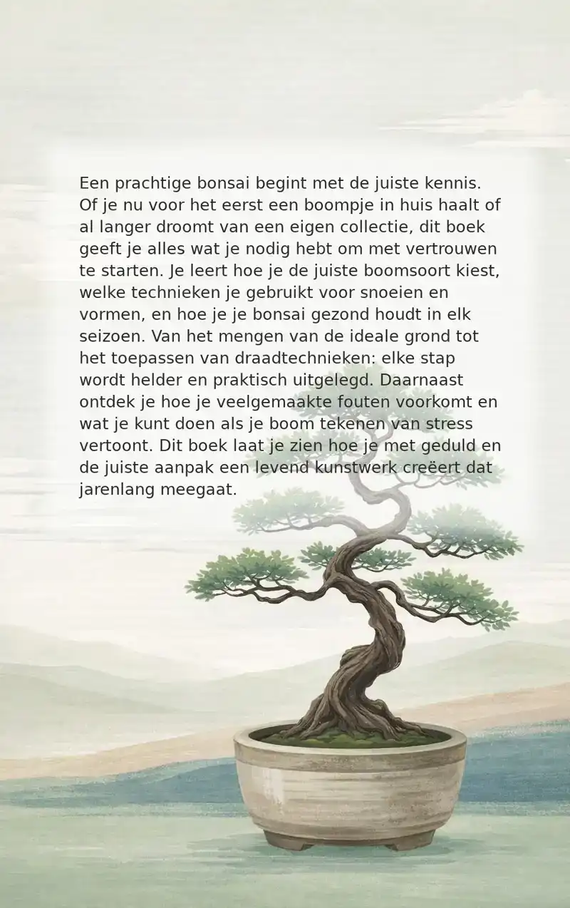 BONSAI VOOR BEGINNERS
