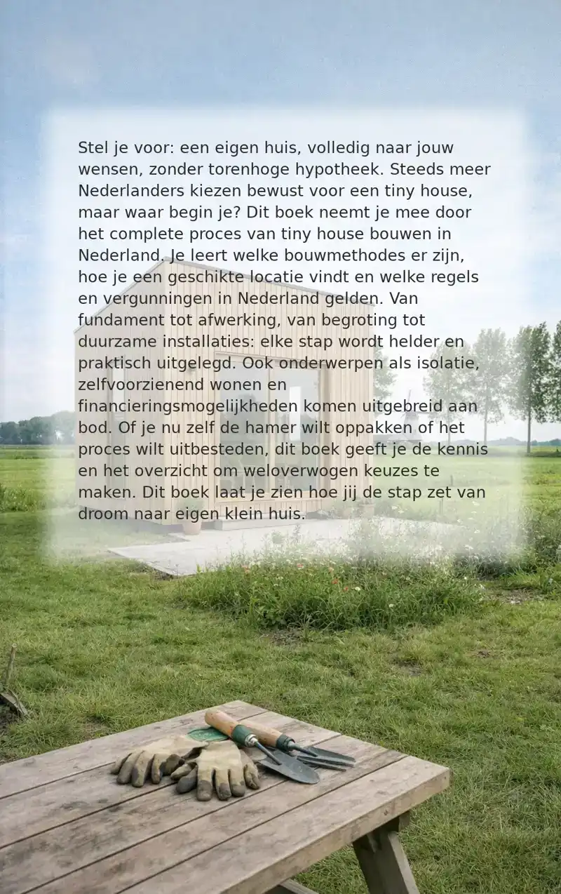 TINY HOUSE BOUWEN IN NEDERLAND