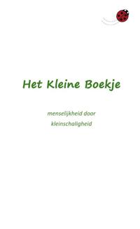 HET KLEINE BOEKJE