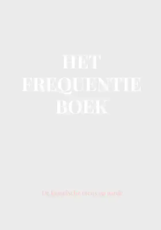 HET FREQUENTIEBOEK