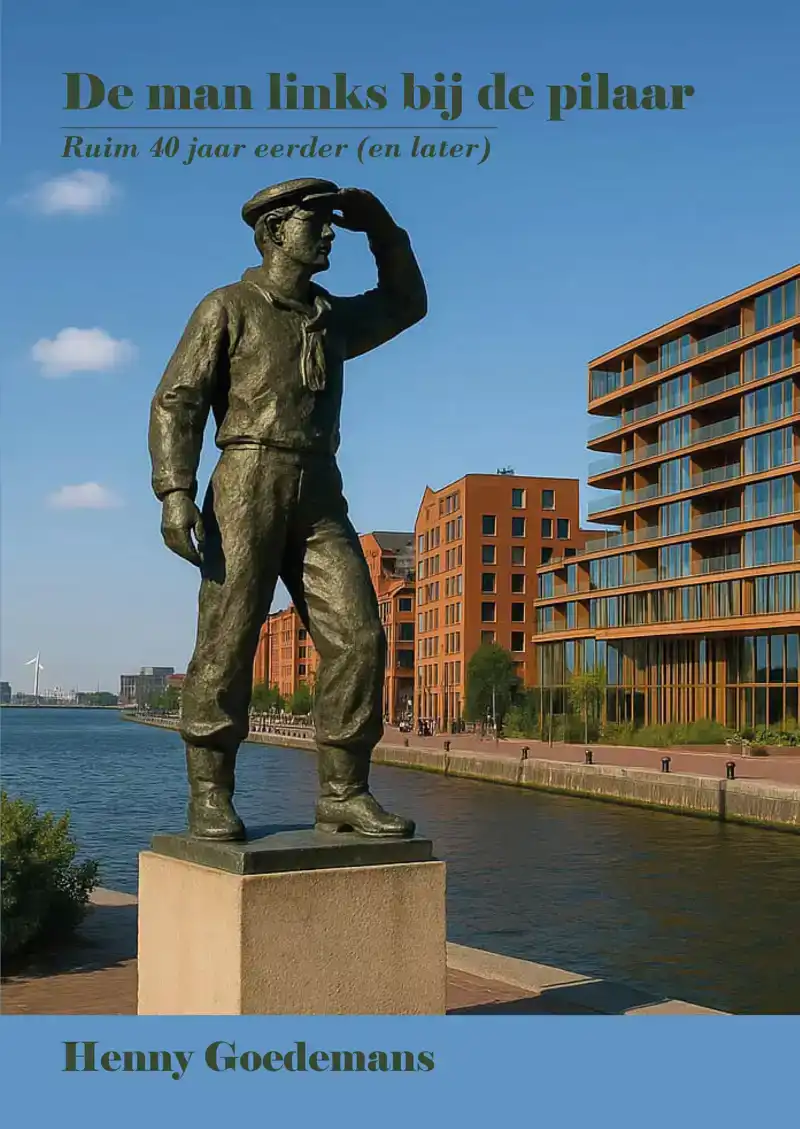 DE MAN LINKS BIJ DE PILAAR