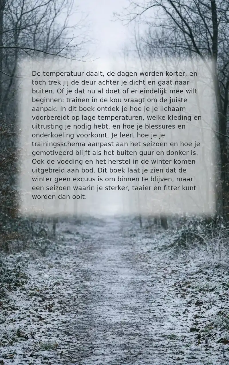 BUITEN TRAINEN IN DE WINTER